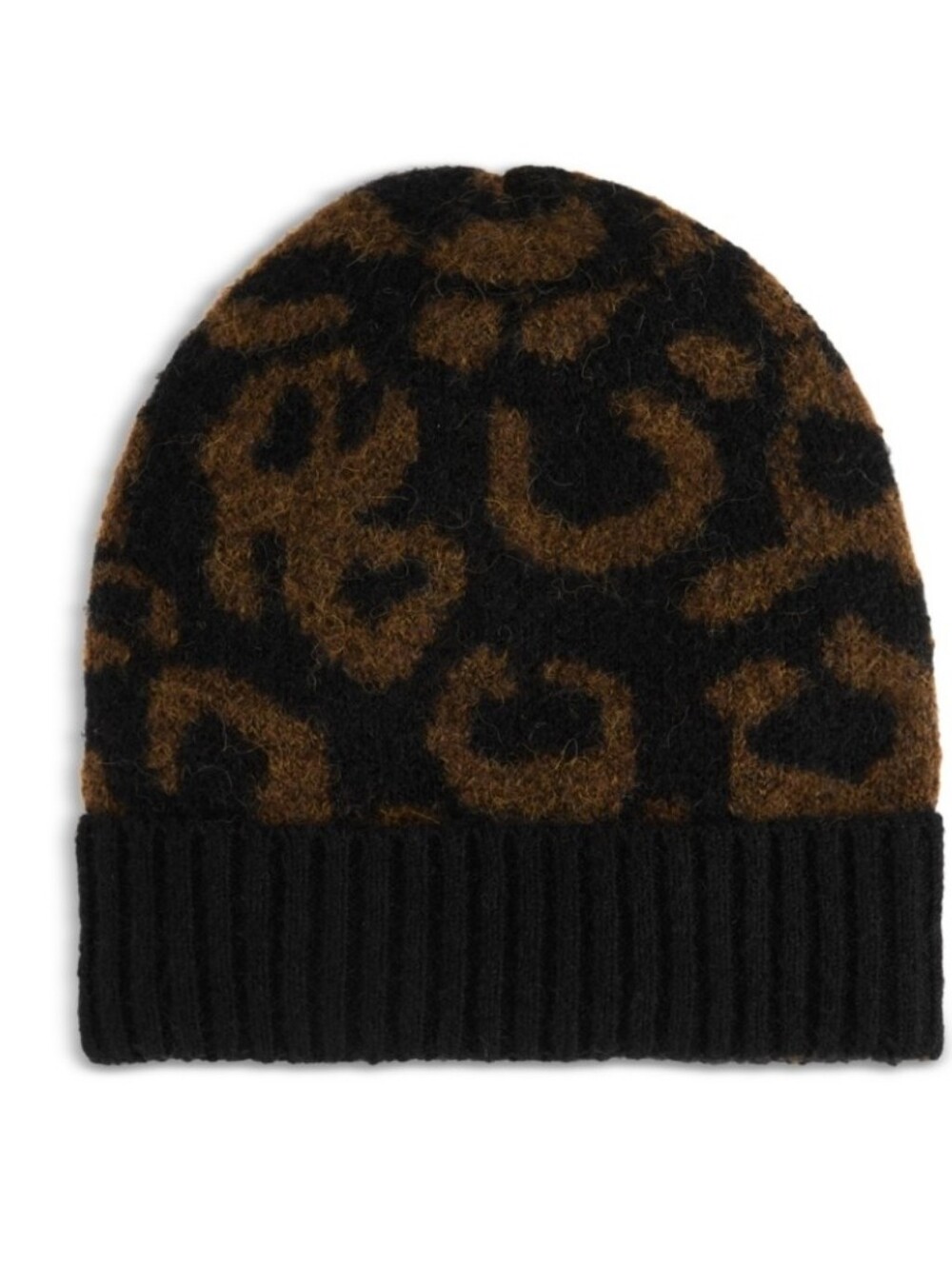 Aqua Bloomingdale's Exclusive Animal Print Beanie. NWT. Gift. Cold Weather.